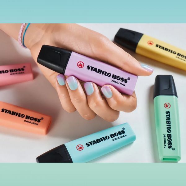 Stabilo Boss Pastel Highlighters 4 Assorted Colours