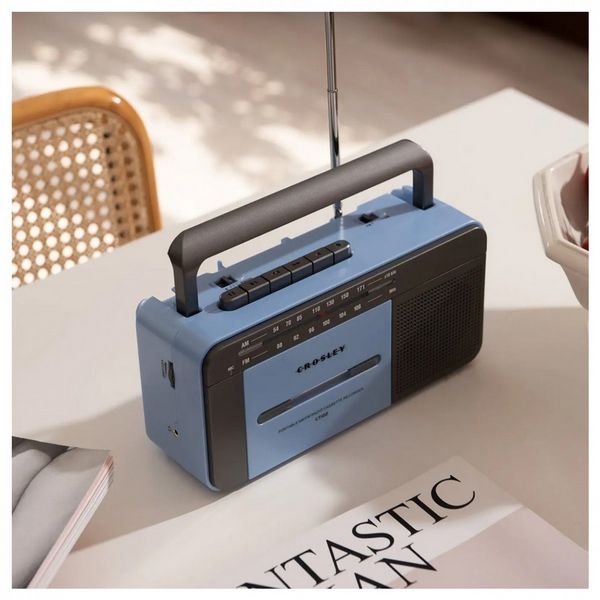 Ct102 Cassette Player Blue/Grey UK Adapter
