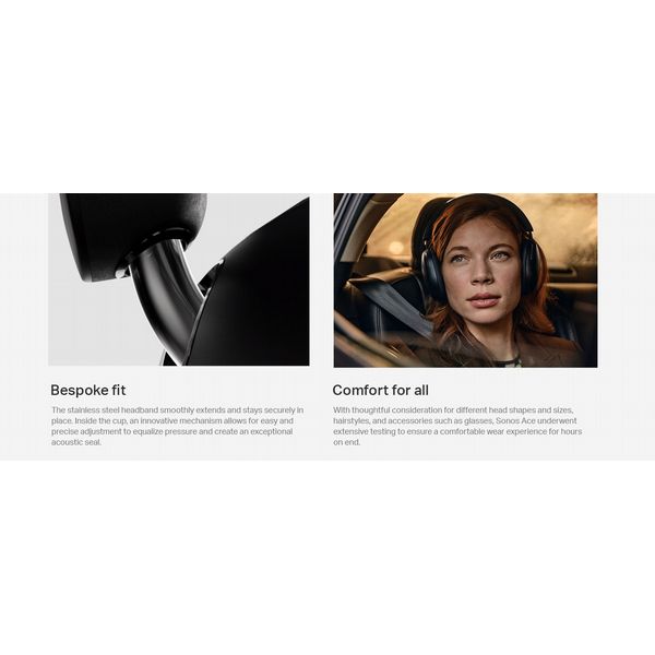 Sonos Ace Wireless B/T Noise-Cancelling Headphones Black