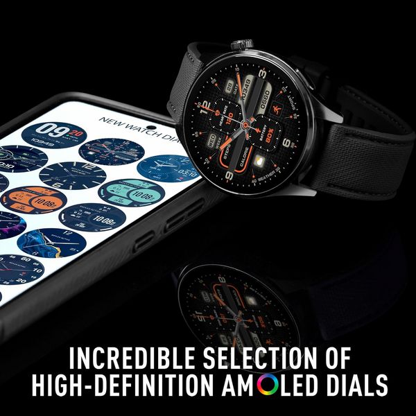 Reflex Active Series 45 Amoled GPS Smart Calling - Black Strap