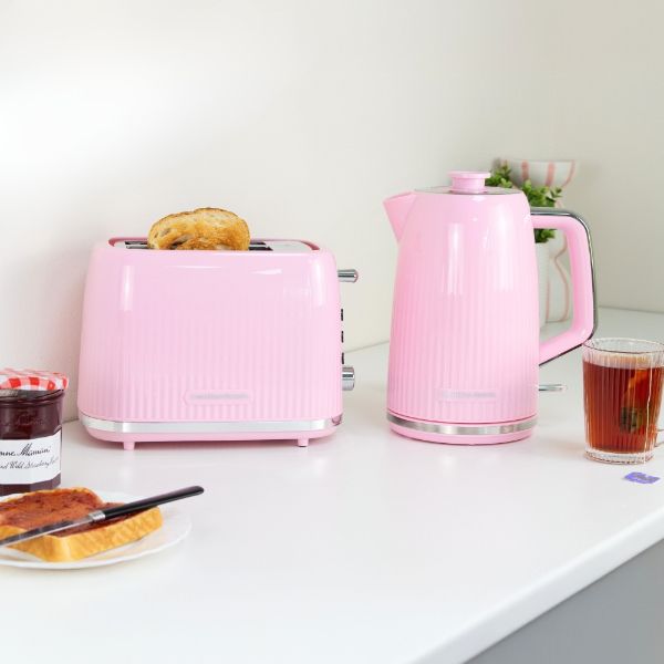 Hamilton Beach Miami Kettle & 2 Slot Toaster Flamingo Pink
