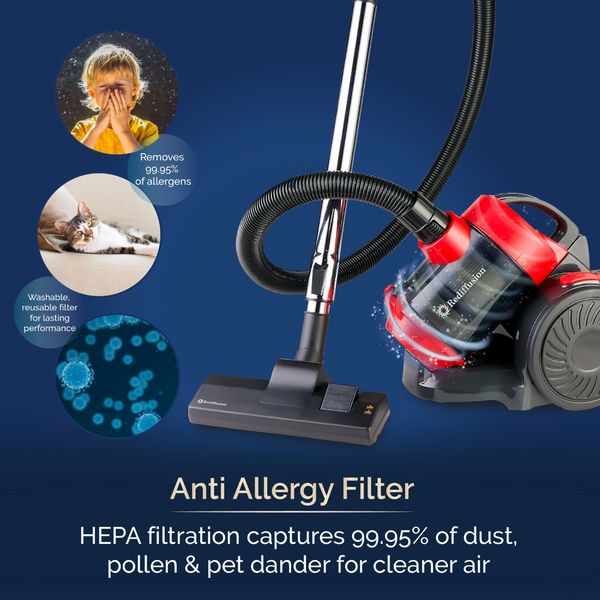 Rediffusion Bagless Vacuum Cleanerwith Hepa Filtration