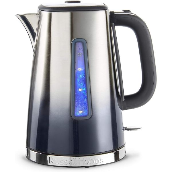 Russell Hobbs Eclipse Breakfast Bundle - Midnight Blue Kettle and 4 Slice Toaster