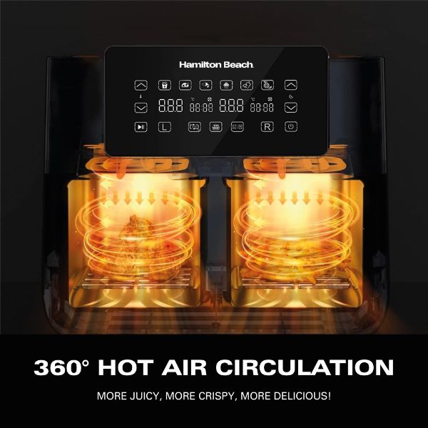 Hamilton Beach 8L Dual Basket Air Fryer 2850W