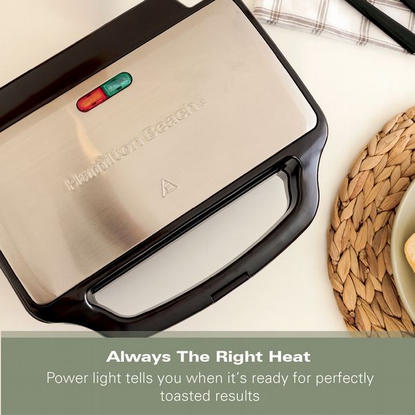 Hamilton Beach Essentials 1.7L Rapid Boil Kettle, 4 Slot Toaster, Deep Fill Sandwich Maker & 4.2L Air Fryer