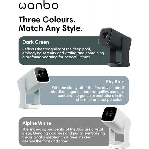 Wanbo Cube 1 - White Portable Projector
