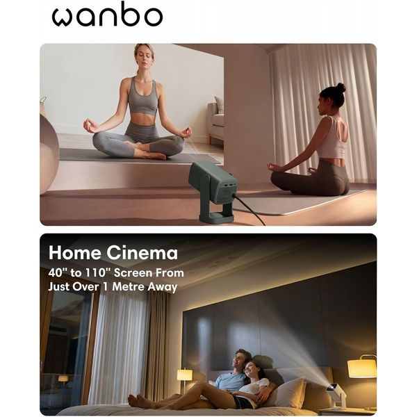 Wanbo Cube 1 - Sky Blue Portable Projector