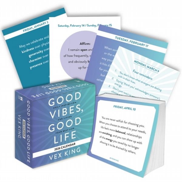 Good Vibes, Good Life Calendar 2026: Daily Inspiration for Living Your Best Life