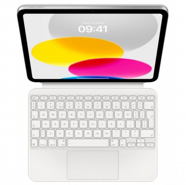 Opened-Apple Magic Keyboard Folio iPad 10.9-inch (10th Gen) - White