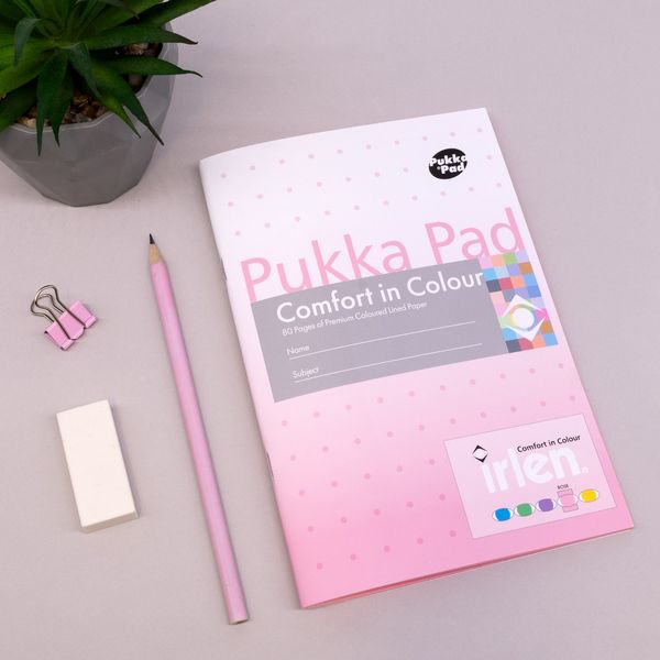 Pukka Irlen A5 Exercise Book Rose