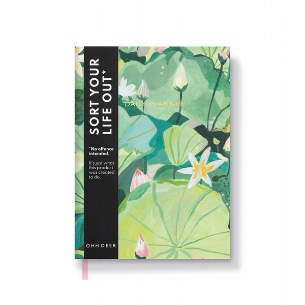 Ohh Deer Water Lilies Daily Planner