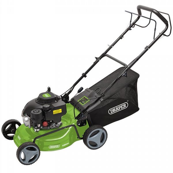 Draper 420MM STEEL DECK PETROL LAWN MOWER (132CC/3.3HP)