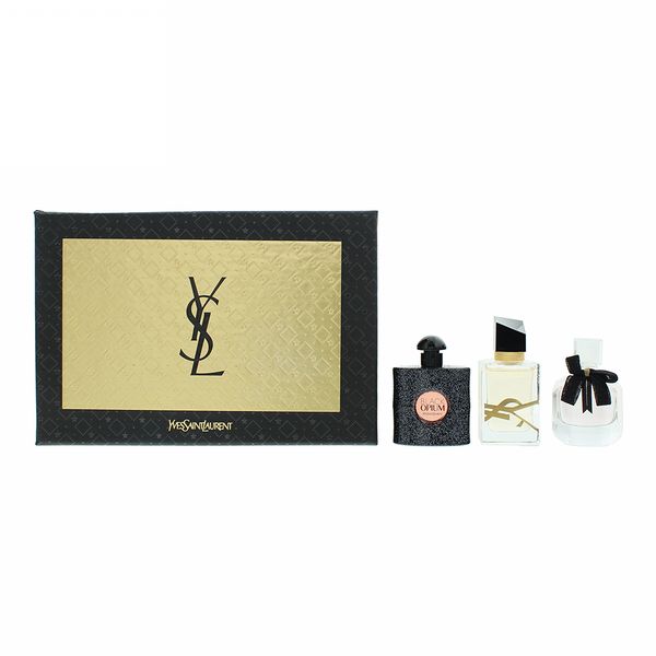  Yves Saint Laurent 3 Piece Gift Set: Black Opium Eau De Perfume 7.5ml - Libre Eau...