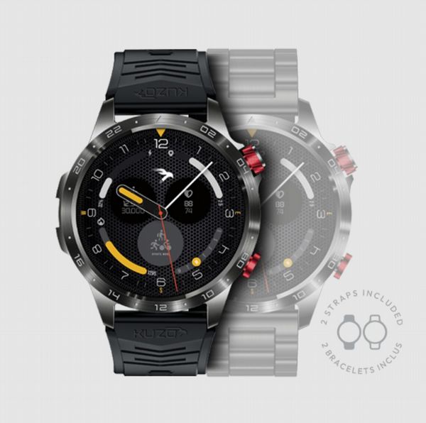 Veho Kuzo Pro Sports Smartwatch With GPS inc 2 straps