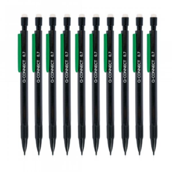 Q-Connect Mechanical Pencil Black KF01345 - Pack of 10