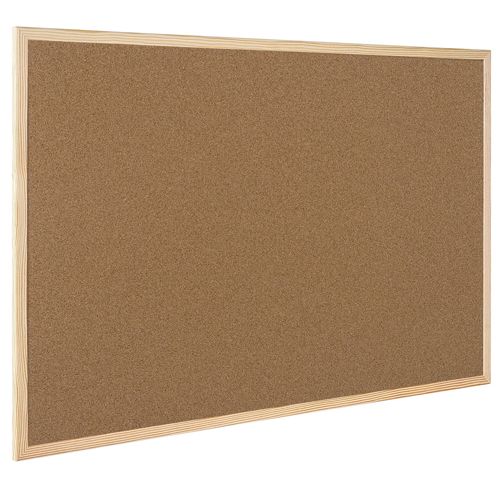 Q-Connect Cork Board Wood Frame 60x90cm