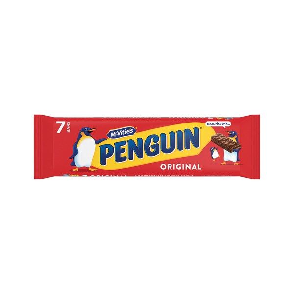 McVitie's Penguin Milk Chocolate Biscuit Bars (Pack of 7)
