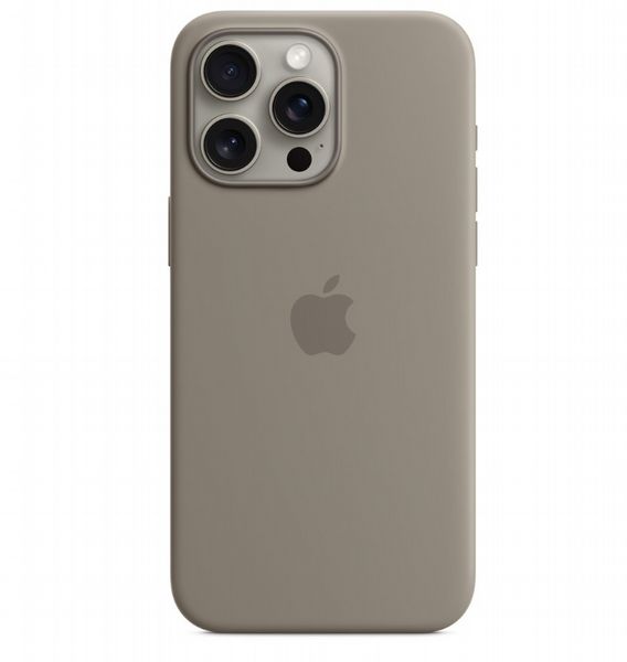 Apple Case iPhone 15 Pro Max Silicone with MagSafe - Clay