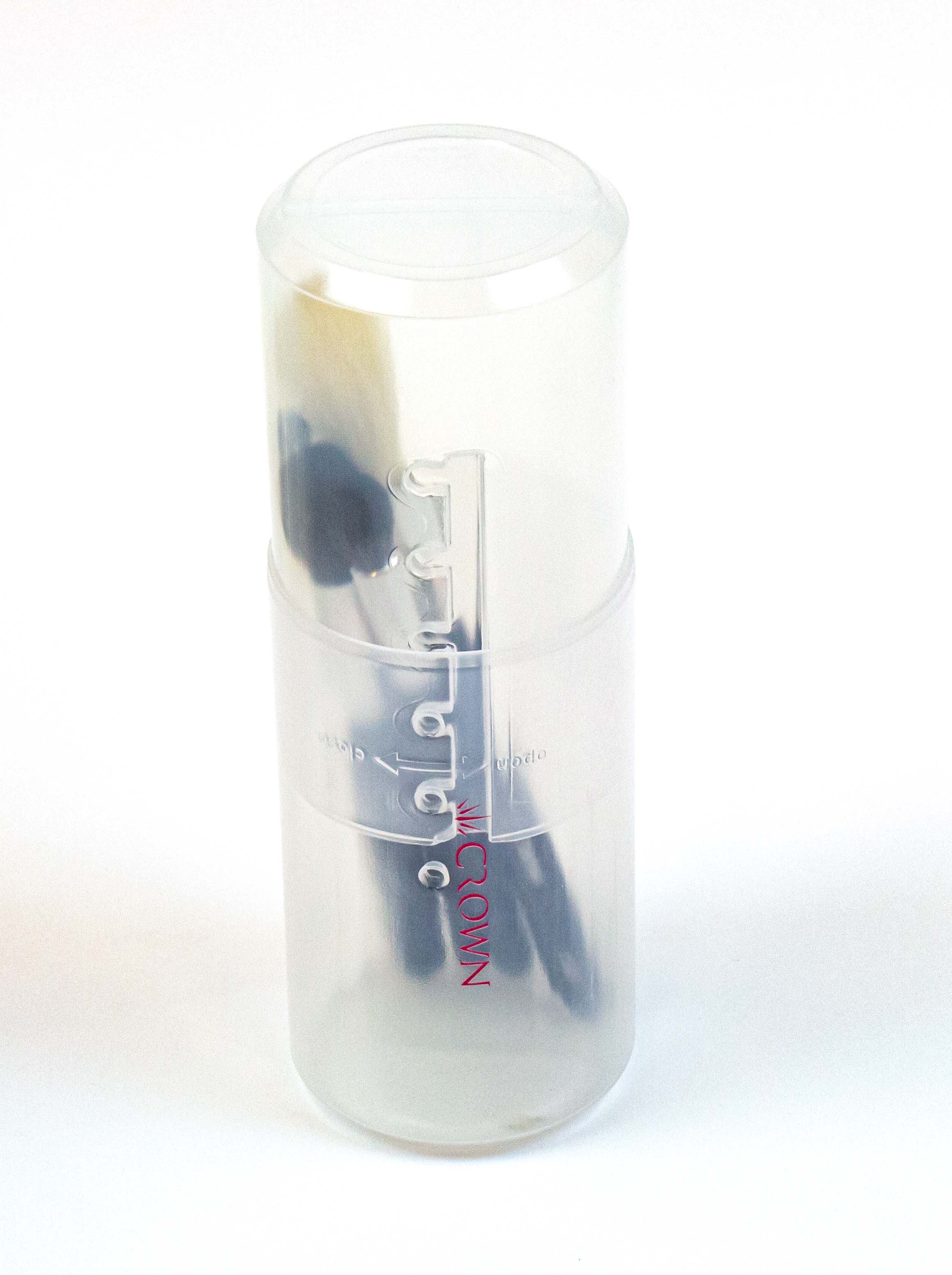 Clear Plastic Makeup Brush Tube
