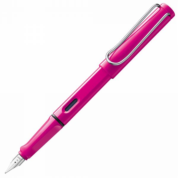 LAMY safari Pink Fountain Pen - 3 nib sizes