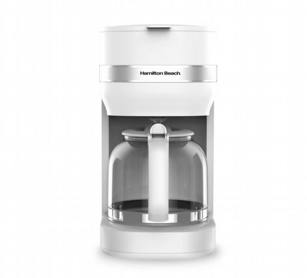 Hamilton Beach Ella Filter Coffee Machine Matte White