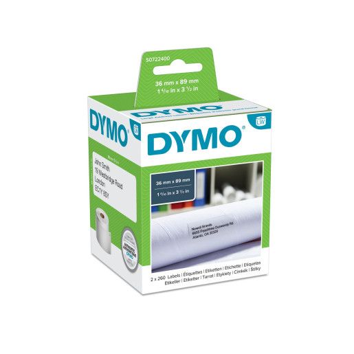 Dymo Lrg Add Label 38x89mm 260/Roll PK2