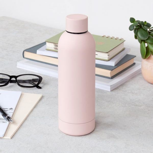 Water bottle - Light pink (stainless steel, 500ml)