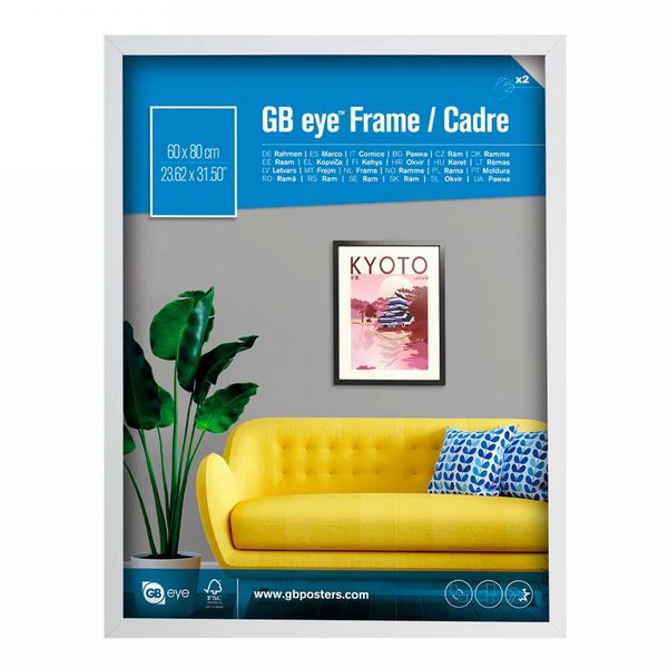 GB Eye Contemporary Wooden White Picture Frame - 60 x 80cm