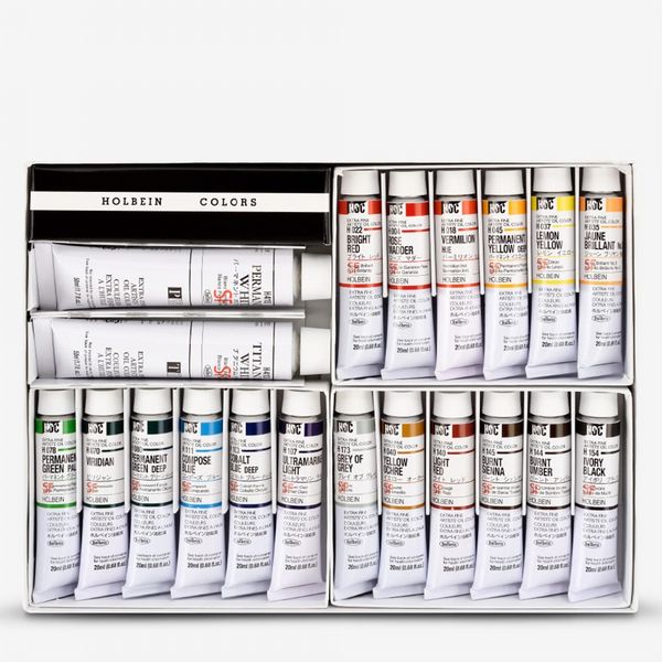 Holbein : Artists' Oil Color : 20ml : Set of 20