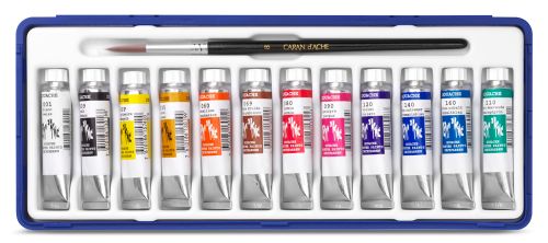 Caran d'Ache : Studio Gouache : Set of 12x10ml Tubes